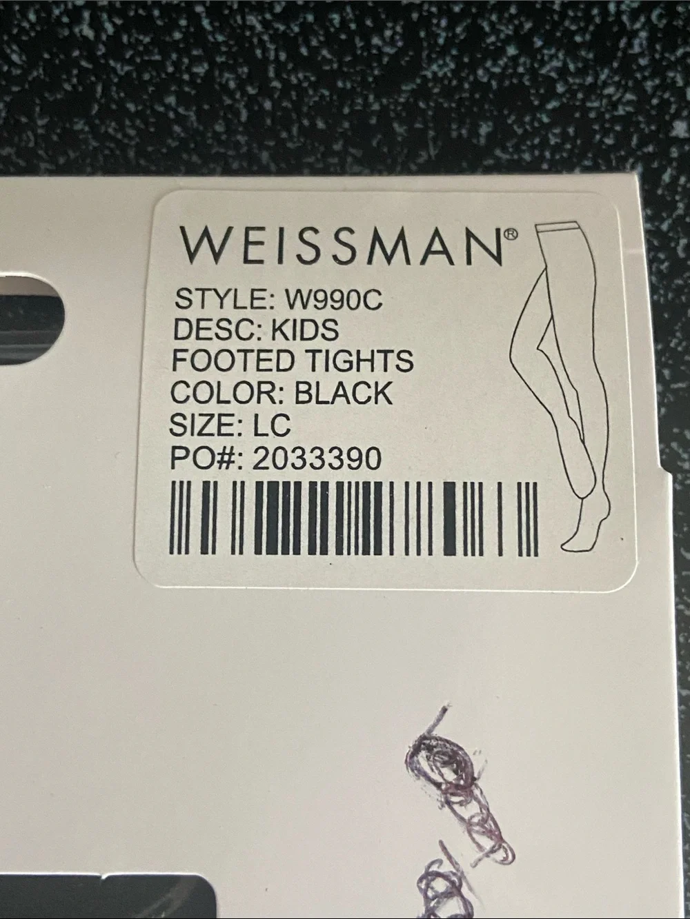 Weissman Black Opaque Tights - Classic Pack